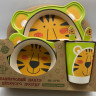 Посуд дитячий бамбук "Тигр" 5пр/наб (2тарілки, виделка, ложка, стакан) MH-2774-4