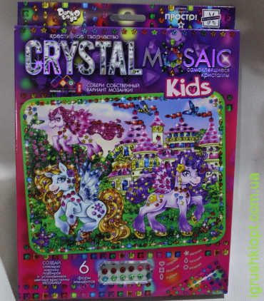 Набір Мозаїка із кристалів "CRYSTAL MOSAIC Kids" Поні-2, DT
