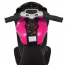 Мотоцикл M 4135EL-8, 2 мотора 25W, 2 аккумулятора 6 V 5 AH, MP3, світяться колеса-EVA, музика, світло, шкіряні сидіння, рожевий