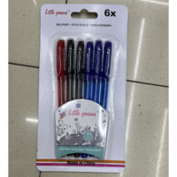Ручки кулькові 6 штук/набір 3 кольора WW00146
