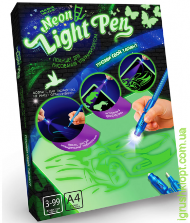 Набір для малювання "Neon Light Pen" рус., 2 види, DankO toys