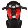 Мотоцикл M 4135EL-3, 2 мотора 25W, 2 аккумулятора 6 V 5 AH, MP3, світяться колеса-EVA, музика, світло, шкіряні сидіння, червоний