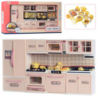Меблі D663V-3, кухня, 47-в26-7см, плита, звук, світло, духовка, холодильник, посуд, продукти, батарейки (таблетки), в коробці