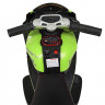 Мотоцикл M 4135EL-5, 2 мотора 25W, 2 аккумулятора 6 V 5 AH, MP3, светящиеся колеса-EVA, музыка, свет, кожаные сиденья, зеленый