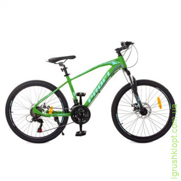 Велосипед 24 д. G24VELOCITY A24.1, алюм. рама 15", SHIMANO 21SP, алюм. DB, зелено-чорний