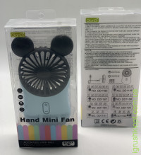 Вентилятор "Микки" 19-306, 4 цвета, в коробке, USB