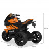 Мотоцикл M 4135EL-7, 2 мотора 25W, 2 аккумулятора 6 V 5 AH, MP3, светящиеся колеса-EVA, музыка, свет, кожаные сиденья, оранжевый