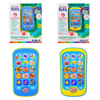 Музыкальный телефон развивающий Kids Hits арт. KH03/003 "Яркая ферма", батарейки в комплекте, 2 цвета микс, коробка 23*3,5*18.5 см