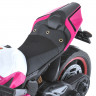 Мотоцикл M 5056EL-8, 2 мотори 45 W, 1 акум. 12 V 12 AH, музика, свiтло, MP3, USB, EVA, шкiра, колеса зi свiтлом, рожевий