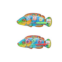 Рыбалка 555-20AB, 2 вида микс, удочка, рыбки, на планшетке