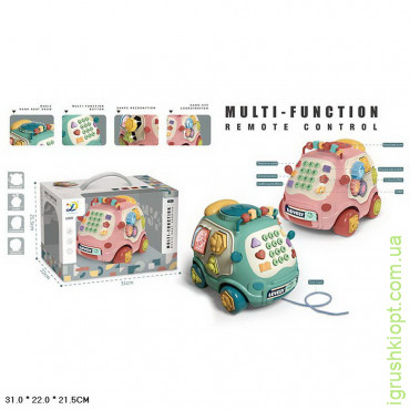 Игрушка Муз разв. игрушка 612 автобус, батарейки, звук, свет, сортер, музыка, в коробке