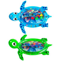Коврик для младенца WM-T-2, надувной, водный, черепаха, 100-84-8 см, 2 цвета, в кульке