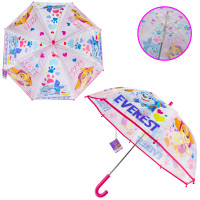 Зонтик детский Paw Patrol арт. PL82140 прозрачный купол, пластиковые спицы, длина 68 см, диаметр 78 см