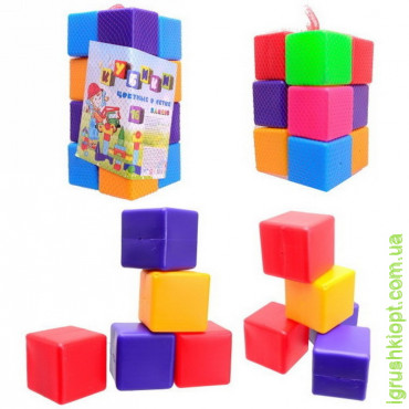 Кубики кольорові в сітці, 16 елементів BAMSIC