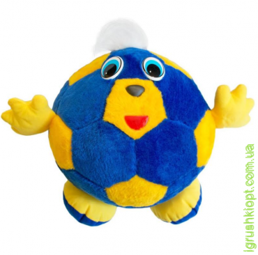Мягкая игрушка МЯЧИК с ручками сине-жёлтый, Золушка