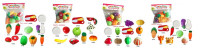 Набор продуктов арт. 3302-1/2/3/4, 4 вида, микс фруктов и овощей, на липучке, пакет 24*25*8 см