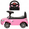 Каталка-толокар M 3147A-8, багажик под сиденьем, EVA колеса, музыка, свет, батарейки, коробка, 63,5-37-29 см, розовый