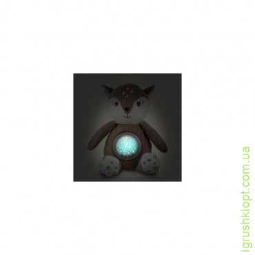 Canpol babies Игрушка плюшевая музыкальная с проектором Оленя - коричневая, 77/206_brow