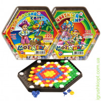 Іграшка "Мозаїка кольоровий світ ТехноК"  (220 елементів) 13мм)
