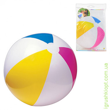 Мяч 59030 разноцветный, 61 см, в кульке, 24-15, 5 см
