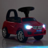 Каталка-толокар M 3147B-3, музыка, звук, свет, багажник под сиденьем, колеса EVA, на батарейках, 63,5-37-29 см, красный