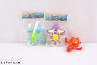 Водоплавающие игрушки арт. 555, черепаха заводная, 3 цвета микс, пакет 11*5*12 см