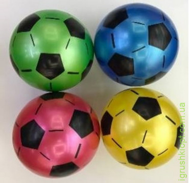М'яч гумовий арт. RB20303, 9", 60 грам, 4 кольори футбол