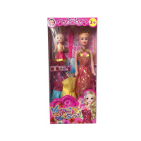 319A36 Лялька, з сукнями і лялькою, у коробці