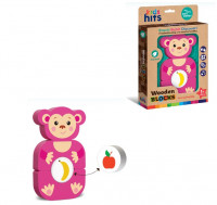 Дерев'яна іграшка Kids hits арт. KH20/002 мавпочка 4 деталі коробка 18, 5*27, 9*3 см