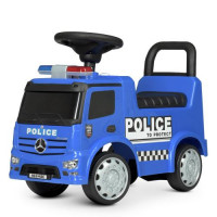 Каталка-толокар 657-4 поліція, звук, світло, на бат-ку, в коробці, синій