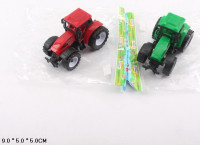Трактор инерц. 669-1, 2 цвета, в пакете 9*5*5 см