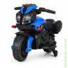 Мотоцикл M 3832L-2-4, 1 мотор 20W, аккум. 6V4AH, MP3, свет, кож.сиденье, синий