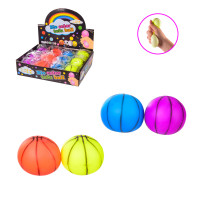 Іграшка антистрес 0613-25, баскет. м'ячик, 4 кольори, 12 штук у дисплей боксі/ціна за штуку/розмір упаковки – 26*18.5*6 см, розмір іграшки – 6 см