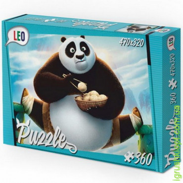 Пазлі 207-10, 360 ел. (12 шт) Лео, "Панда", в коробці 28-19,5-3,8см