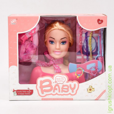www Кукла-голова, с цветными волосами и аксессуарами, в коробке, MM 0011719\7157-4