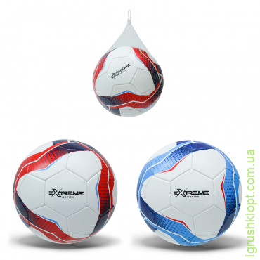 Мяч футбольный арт. FB1385, Extreme motion №5 PVC 340 граммов, сетка+игла, 2 цвета