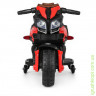 Мотоцикл M 3832L-2-3, 1мотор 20W, акум 6V4AH, MP3, світло, шкір.сидіння, червоно-чорний