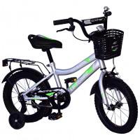 Велосипед дитячий 2-х коліс. 14`` 211410, Like2bike Archer, сірий, рама сталь, з дзвінком, ручне гальмо, складання 75%