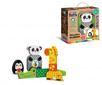 Дерев'яна іграшка Kids hits арт. KH20/006 кубики 12 деталей 4 персонажі коробка 21, 4*21, 9*5, 5 см