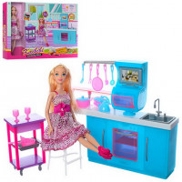 Мебель BLD132 для кухни, с куклой, коробка