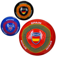 М'яч футбольний EV 3283, розмір 5, ПВХ, 300-320 г, 3 віда, країни