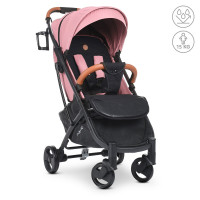 Коляска дитяча M 3910 v.2 Pastel Pink, прогулянкова, книжка, 3 положення спинки, колеса 4 штуки, алюмін., рожевий