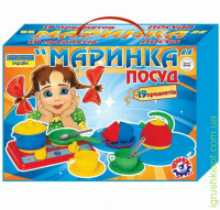 Іграшка посуд "Маринка ТехноК" в картонній коробці  (19 елементів)