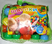 Ігровий набір Кульки, 60 мм-м`які, 100шт у сумці M.Toys