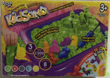 Кінетичний пісок "KidSand" з пісочницею 1200 г DankO toys