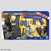 Полицейский набор 34290, жилет, часы, рация, оружие, в коробке 66*38*6 см