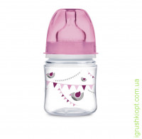 Пляшечка антиколікова з широким горлом Canpol babies Easy Start Let`s Celebrate Рожевий 35/228 120 мл