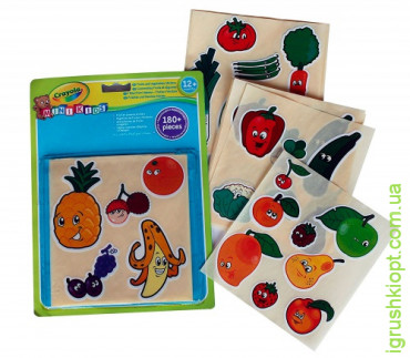 Набор стикеров для самых маленьких 'Овощи и фрукты'; 1+, PS