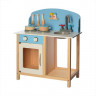 Деревянная игрушка Кухня MD 2389, плита, духовка, мойка, посуда, в коробке