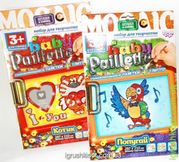 Набір мозаїка з паєток і гліттера "Baby Paiellete", DankO toys